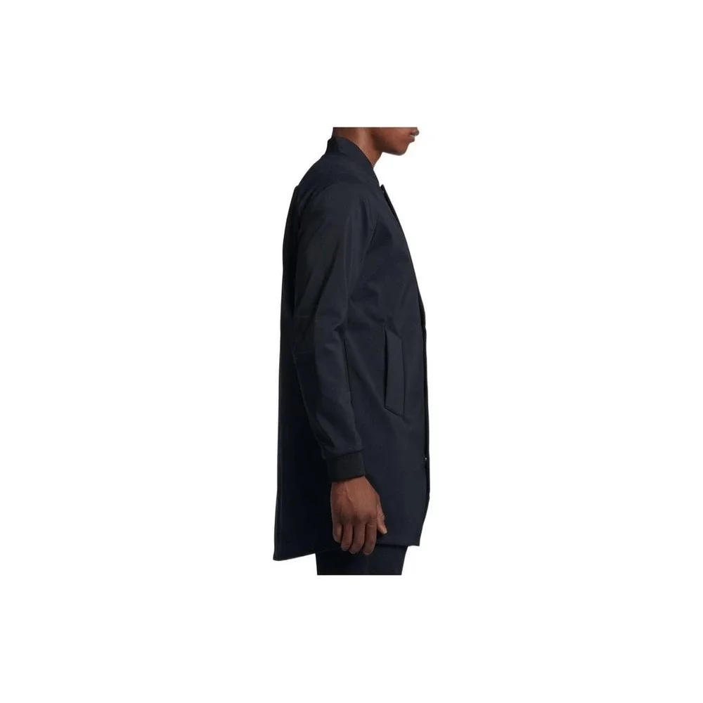 Nike F C Football Long Bomber Jacket Black Mens Size Medium